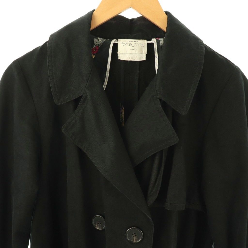 イタリア製 forte forte フォルテフォルテ スプリング トレンチコート フォルテフォルテ FORTE FORTE トレンチコート スプリングコート