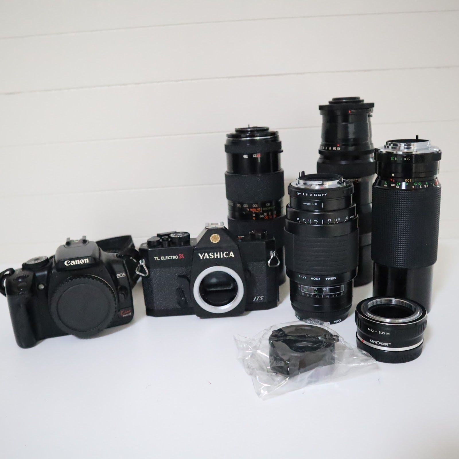 カメラ2個　ジャンク品 ジャンク カメラセット Canon EOS Kiss Digital X／YASHICA TL ELECTRO