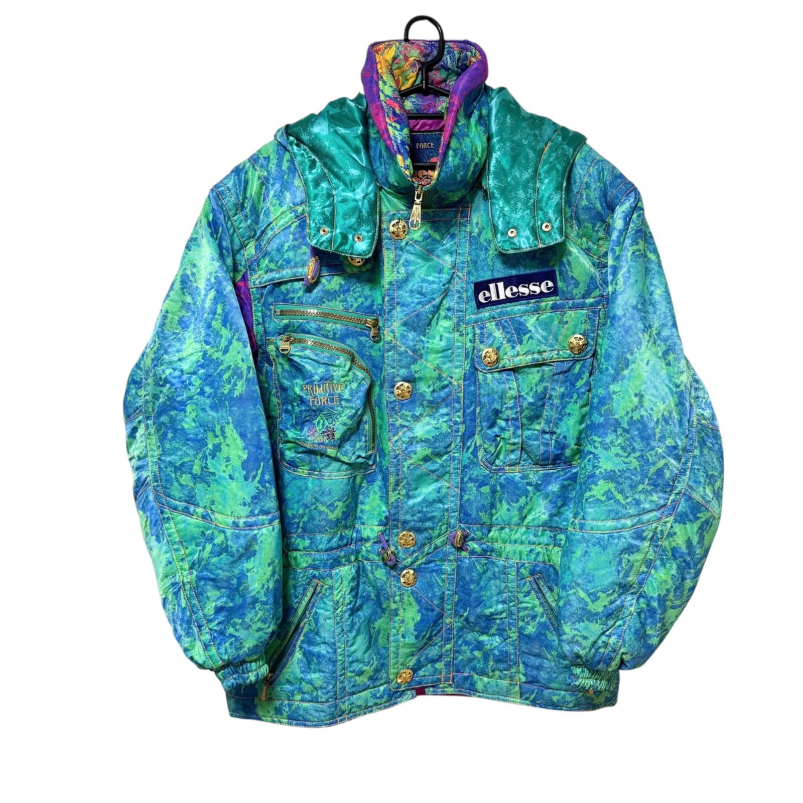 ellesse エレッセ アウター スキーウェア カラフル ブルー系 ナイロン