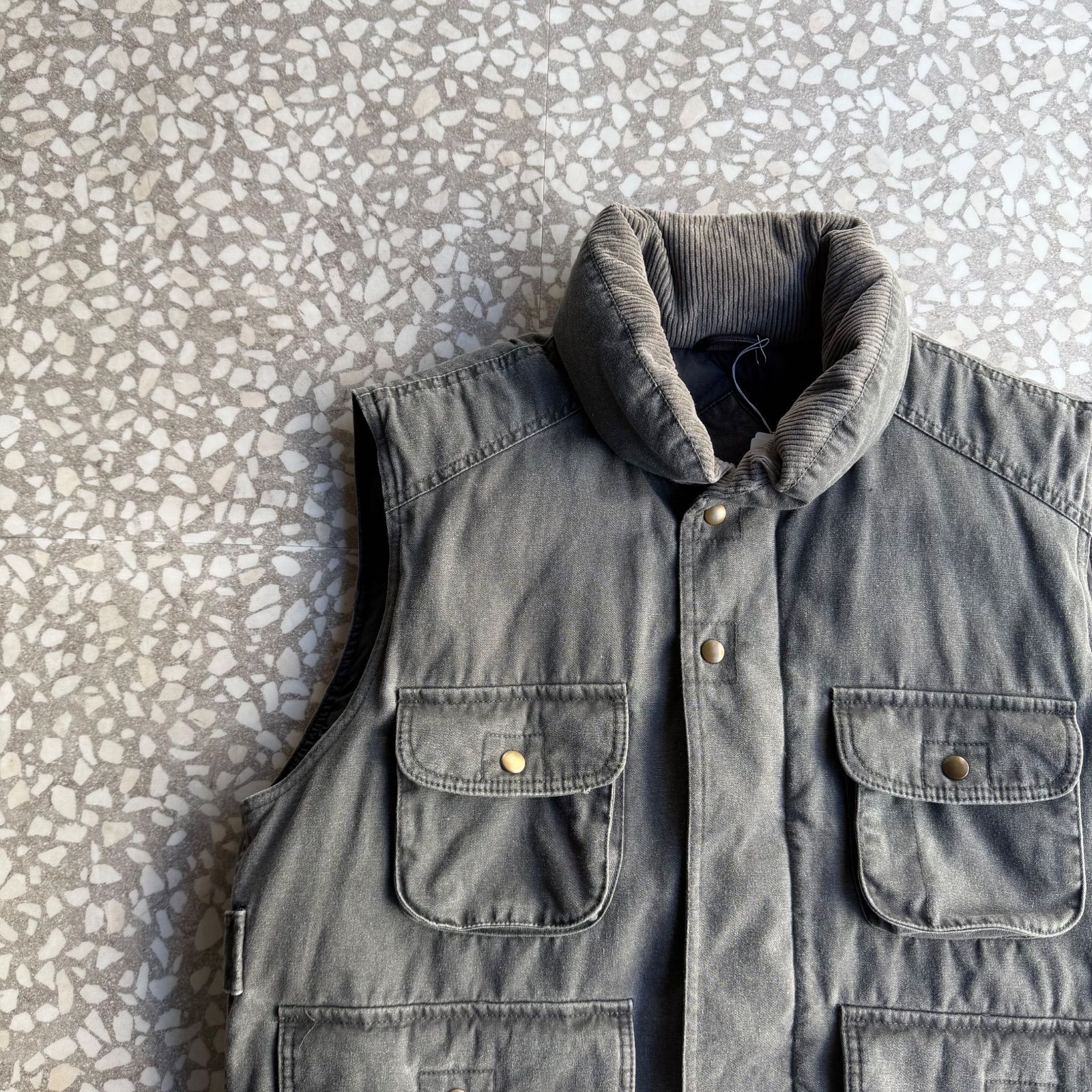 Eddie Bauer 90’s down vest size L エディーバウアー ダウンベスト 中綿 マルチポケット 古着 アウトドア レイヤード