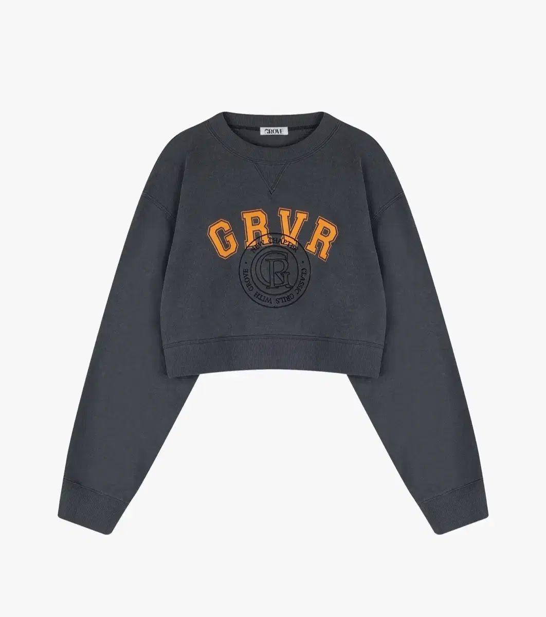 グローブ クロップド スウェット チャコール