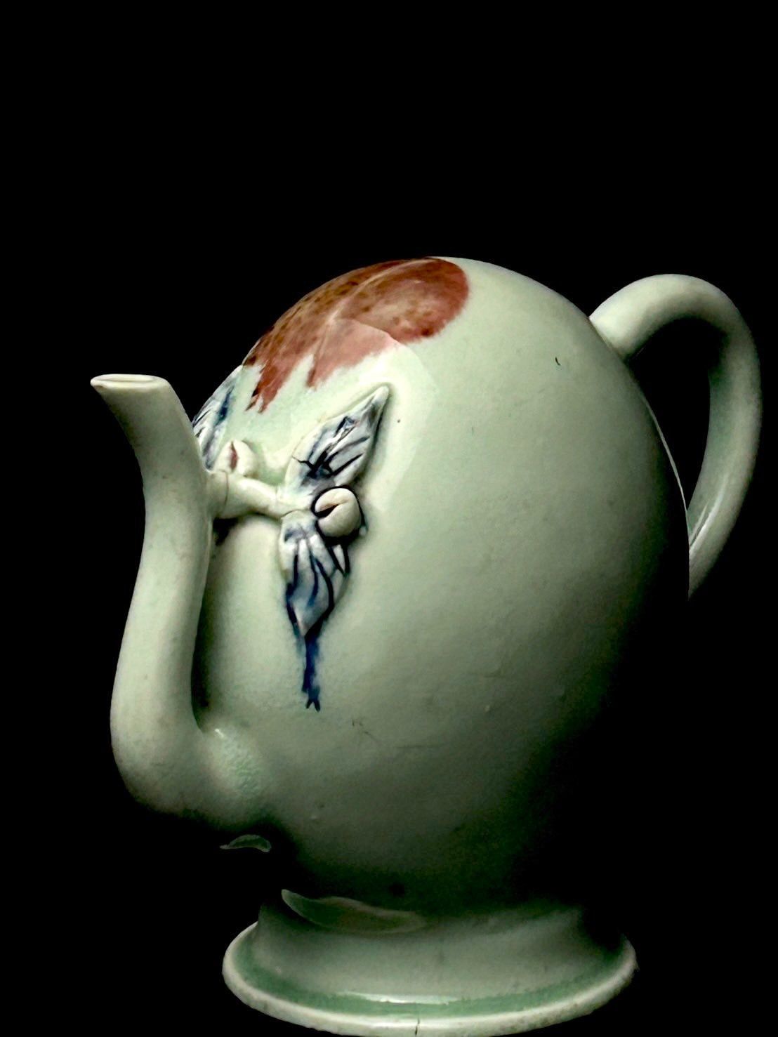 幽玄】李朝時代 桃型水注 時代 朝鮮 李朝 中国 唐 宋 明 唐物 古物