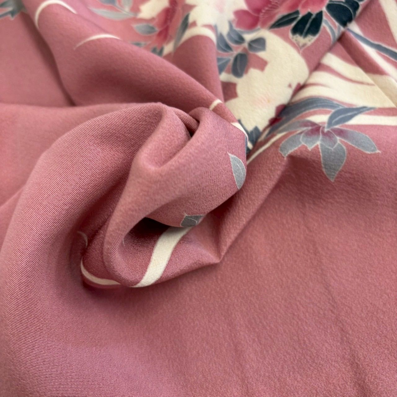 付下げ 友禅 鳥に花 紋無し 訪問着 正絹 着物 MK-1955 - メルカリ