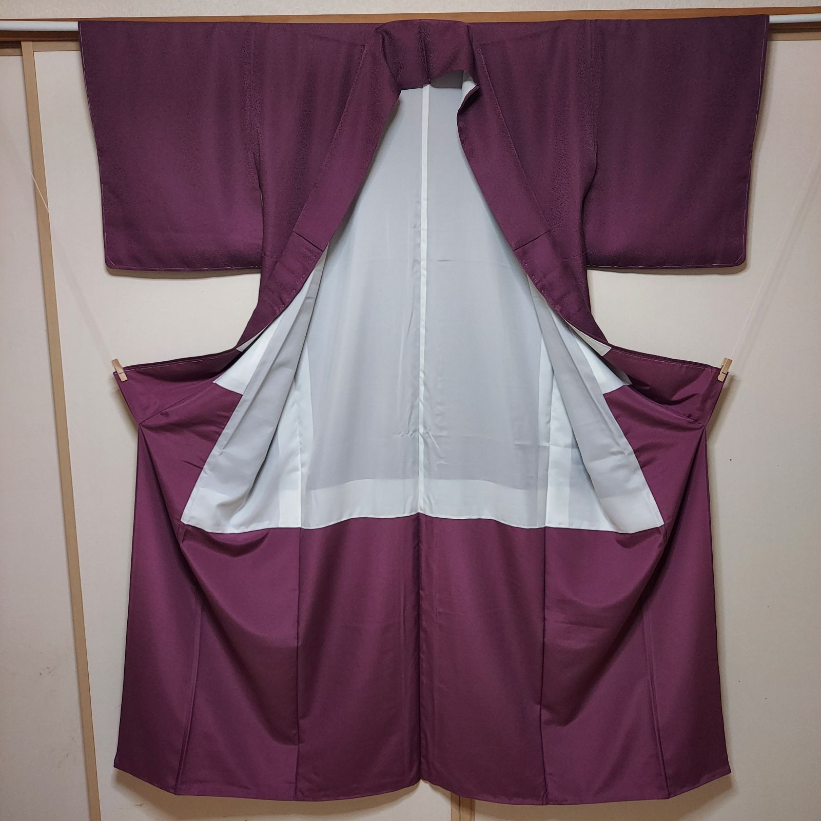 ポリエステル着物専門店in.style◇未使用品◇色無地着物◇袷◇広衿◇一