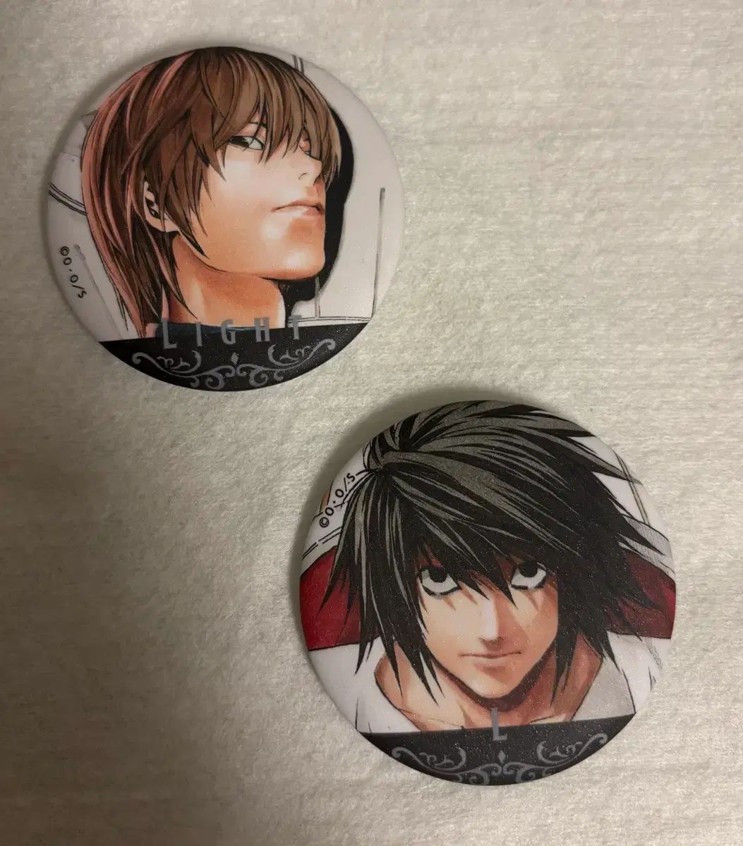 DEATH NOTE 夜神 月(ライト) L エル パール 缶バッジ まとめ / おまけ
