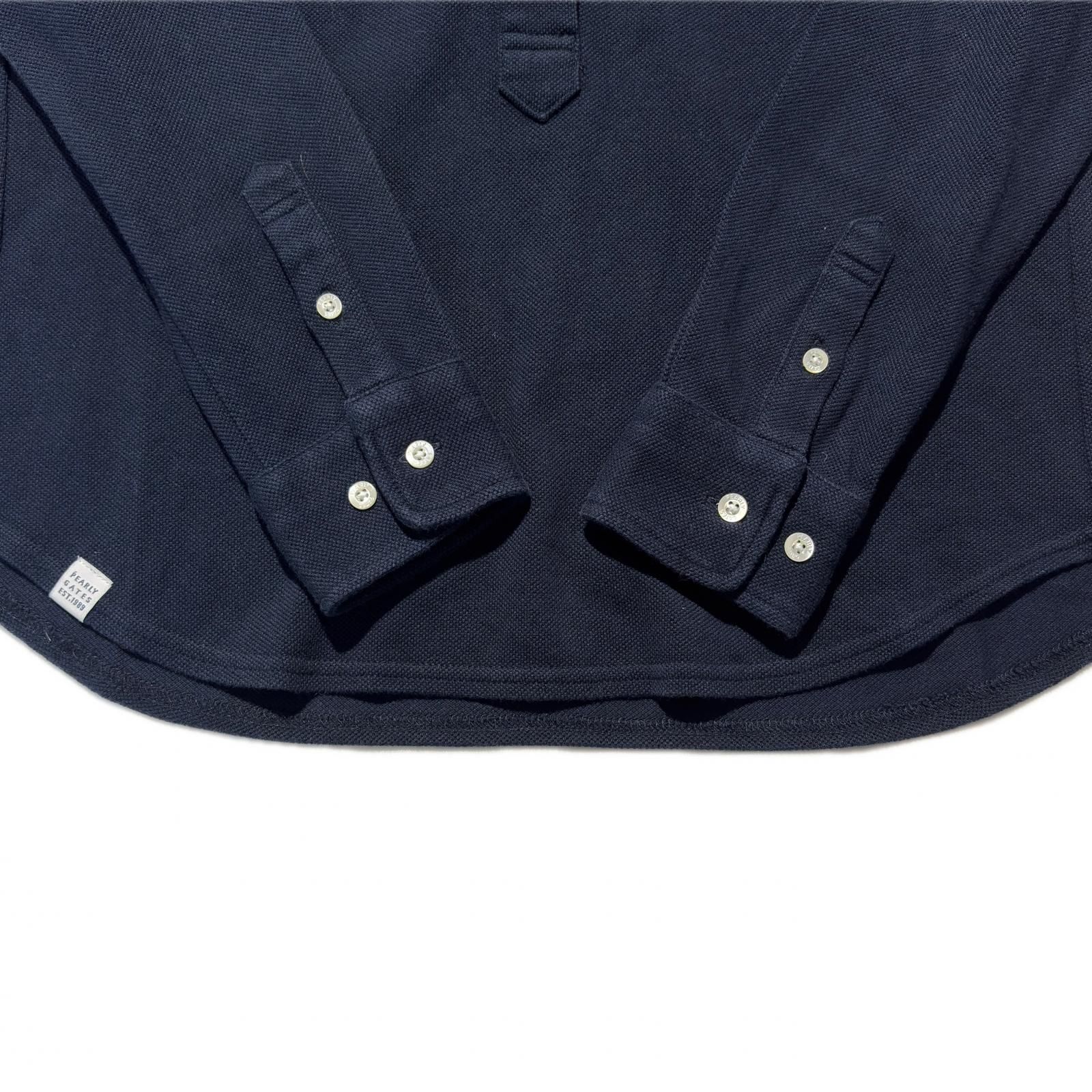 中古 レディース パーリーゲイツ PEARLY GATES 長袖ポロシャツ 0(S) 紺