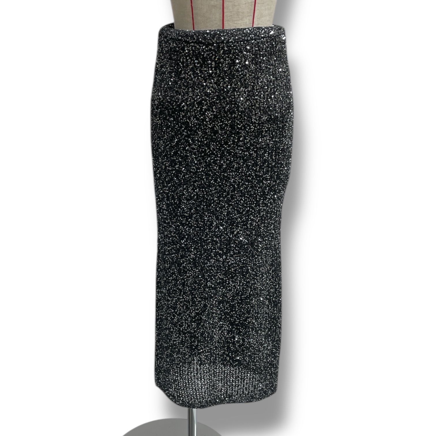 新品 タグ付 未使用 anuans アニュアンス スパンコールニットタイト