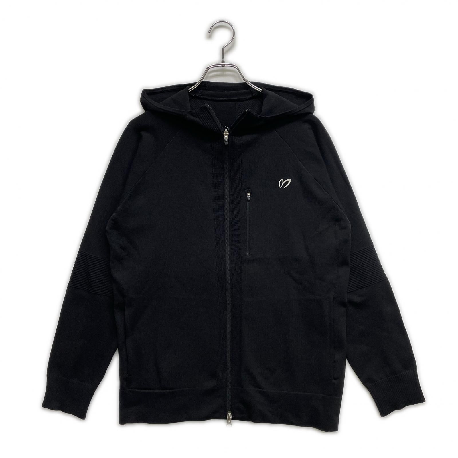 メンズ マスターバニーエディション MASTER BUNNY EDITION ニットアウター 4 M 黒 ブラック パーカー ダブルジップ