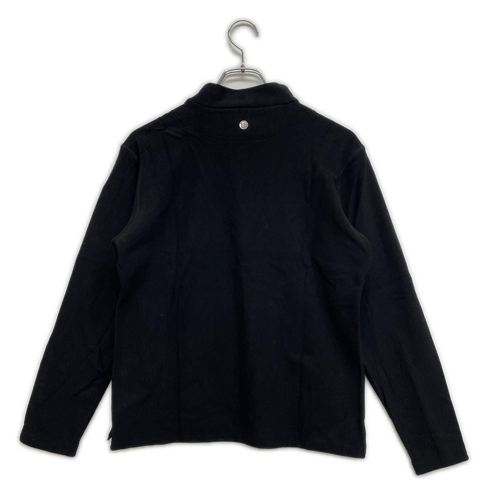 レディース ブリーフィング BRIEFING カットソー L 黒 ブラック モックネック 裏起毛