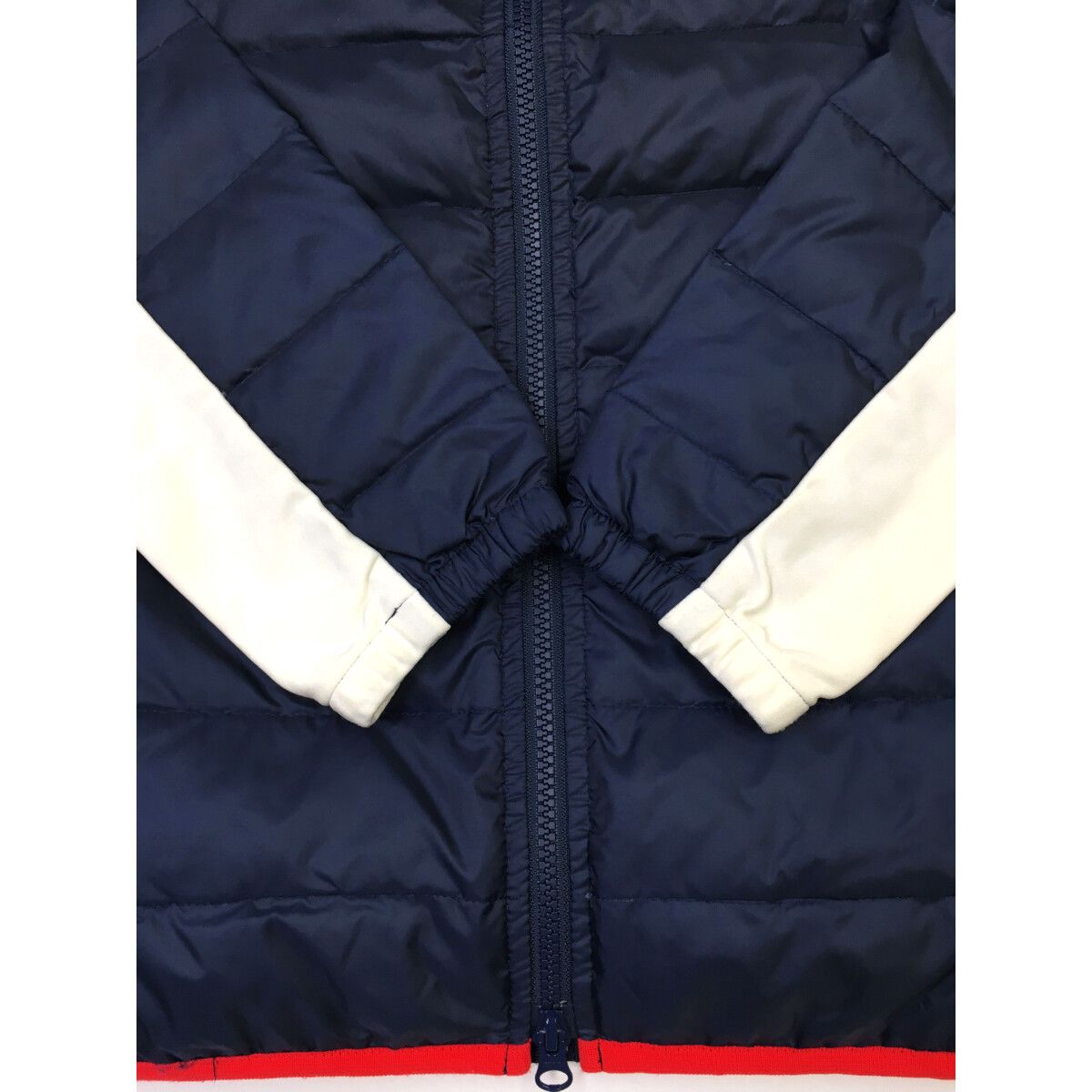  メンズ ラフ＆スウェル rough-swell ダウンジャケット L 紺 ネイビー ダブルジップ ジャケット メンズウェア