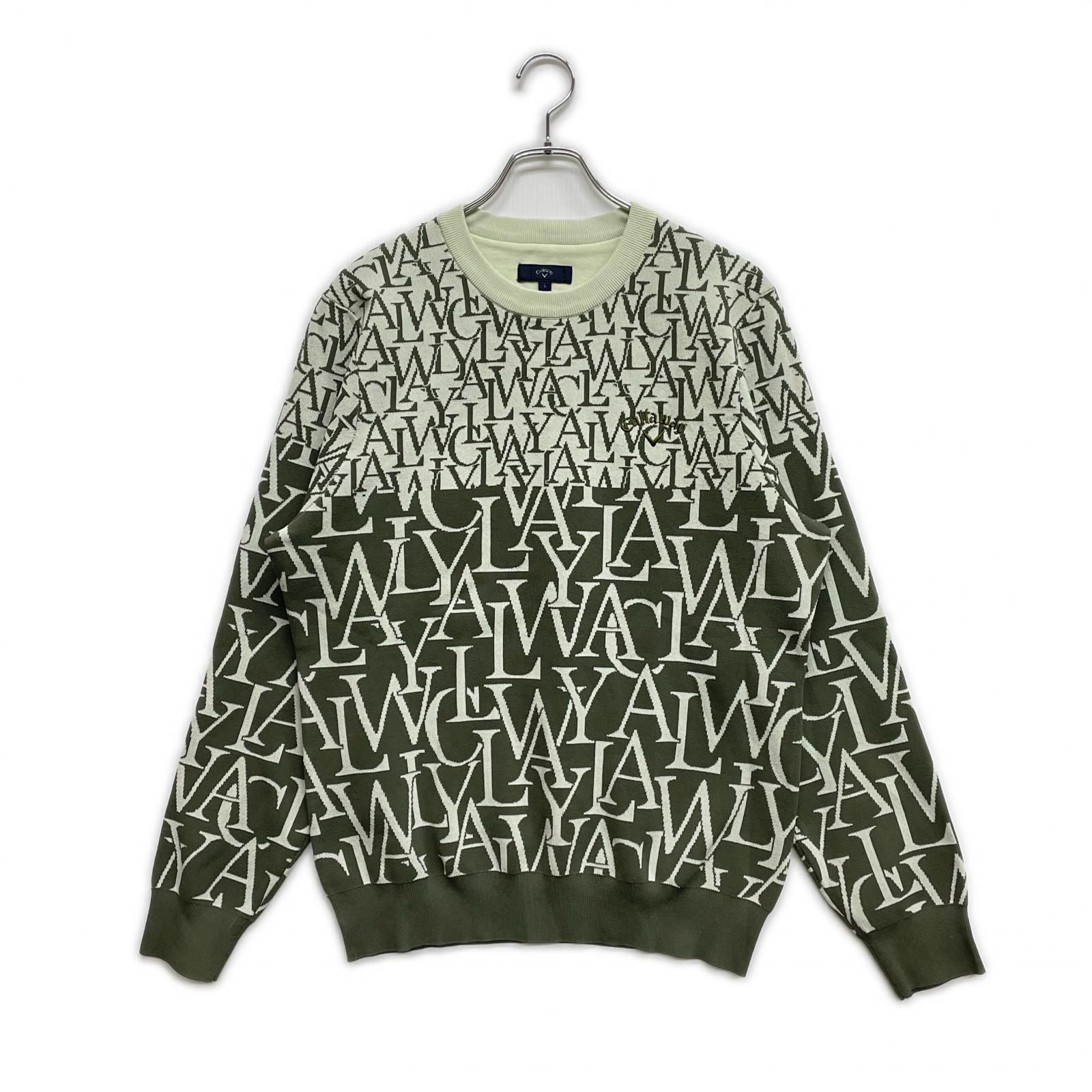 中古 メンズ キャロウェイ Callaway セーター L 緑系 グリーン系 ジャ