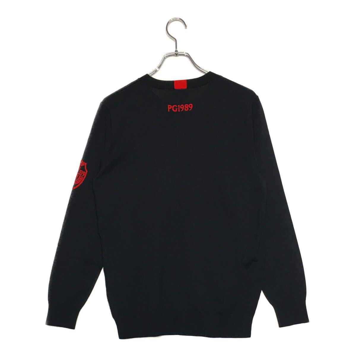 メンズ パーリーゲイツ PEARLY GATES セーター 4 M 濃紺 ネイビー 長袖 クルーネック 春秋