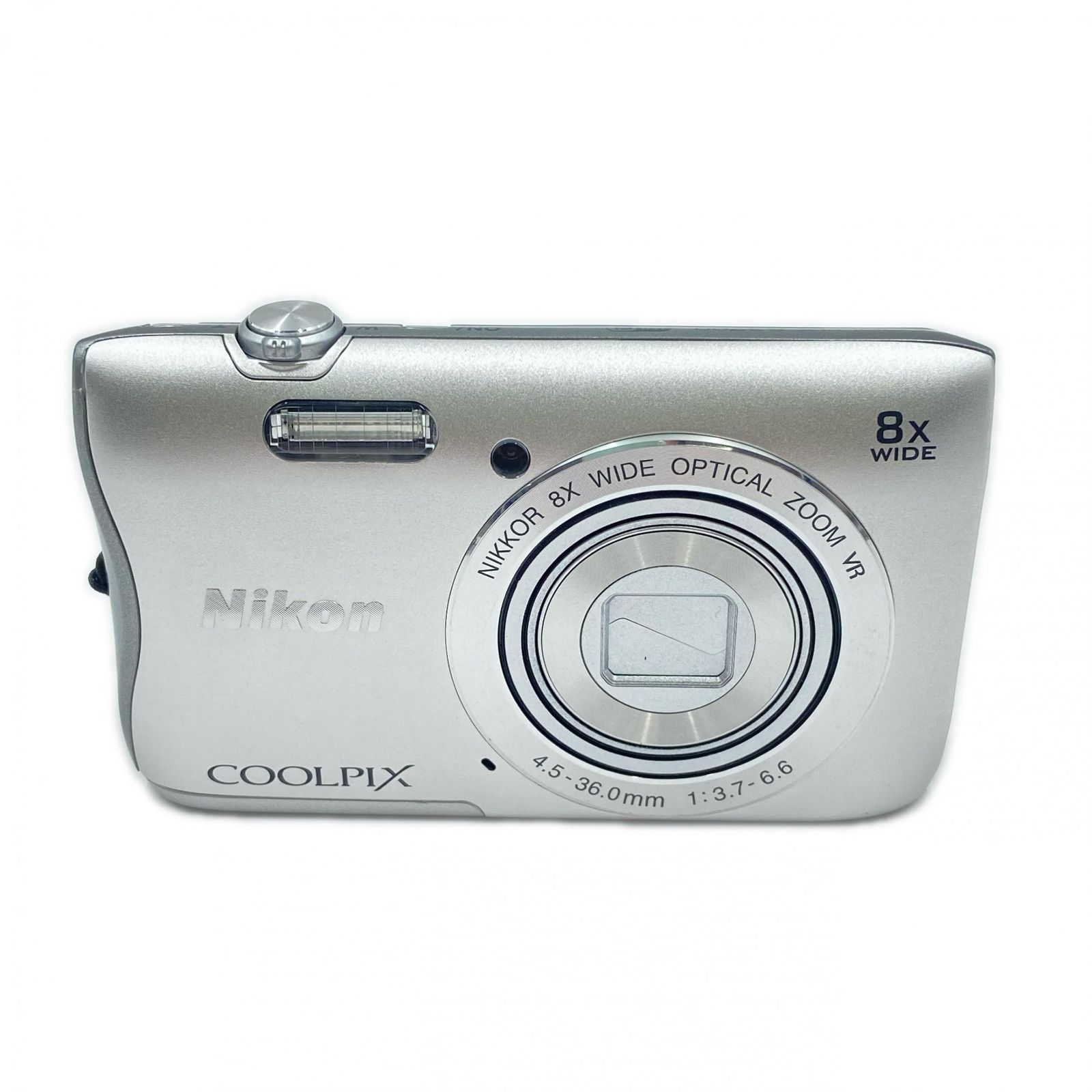 Nikon ニコン コンパクトデジタルカメラ S 3700 COOLPIX デジタルカメラ シルバー 動 通⚪︎