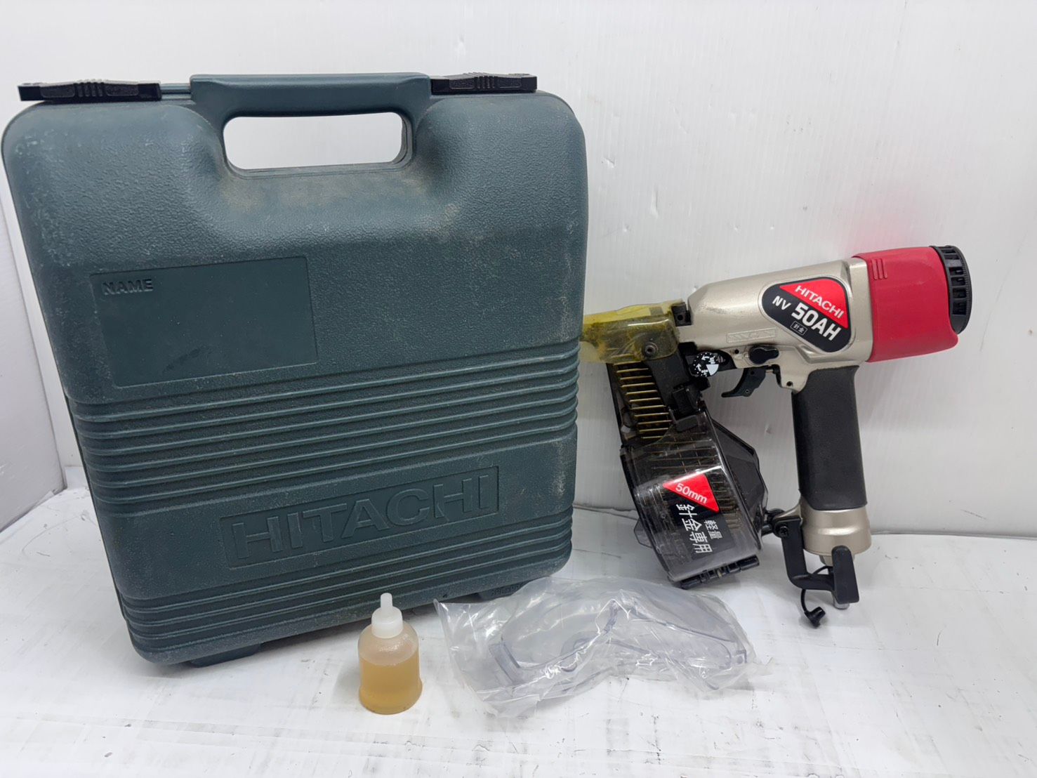 h 10402 ハイコーキ NV 50 AH 常圧 mm ロール釘打ち機 ケース付