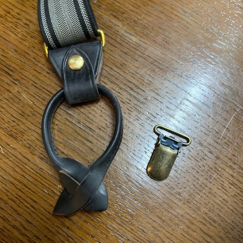 アートブラウン社 クロムエクセルレザー使用 ヘリンボーン黒