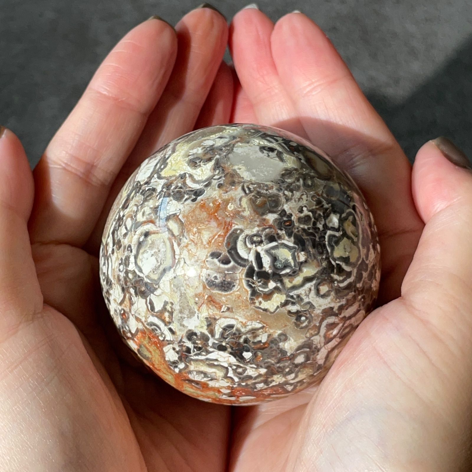  Money Agate マネーアゲート Sphere スフィア 天然石 パワーストーン 鉱物 gem stone リビングアクセサリー 置物 インテリア小物