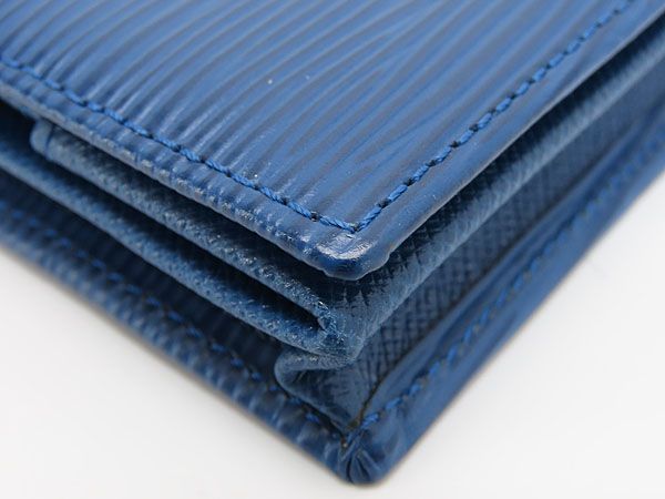 【極美品】ルイヴィトン　ポルトモネボワット　エピ　コインケース　小銭入れ　青 超美品】ルイヴィトン LOUIS VUITTON エピ ポルトモネ ボワット コイン