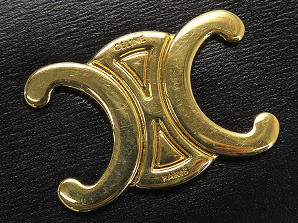 超美品】セリーヌ CELINE トリオンフ シャイニーカーフスキン 6連 キー