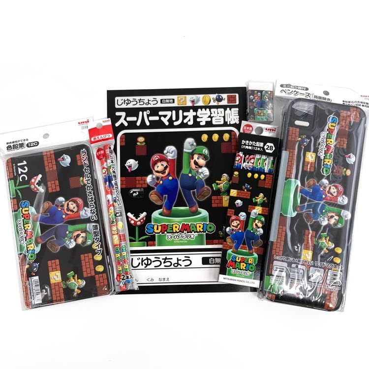 文房具・事務用品 三菱鉛筆 スーパーマリオ 175554026 文具セット BT