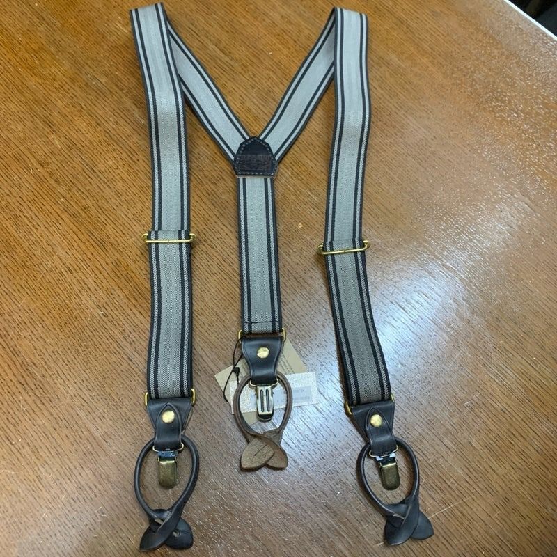 アートブラウン クロムエクセルレザー ヘリンボーン グレー 黒