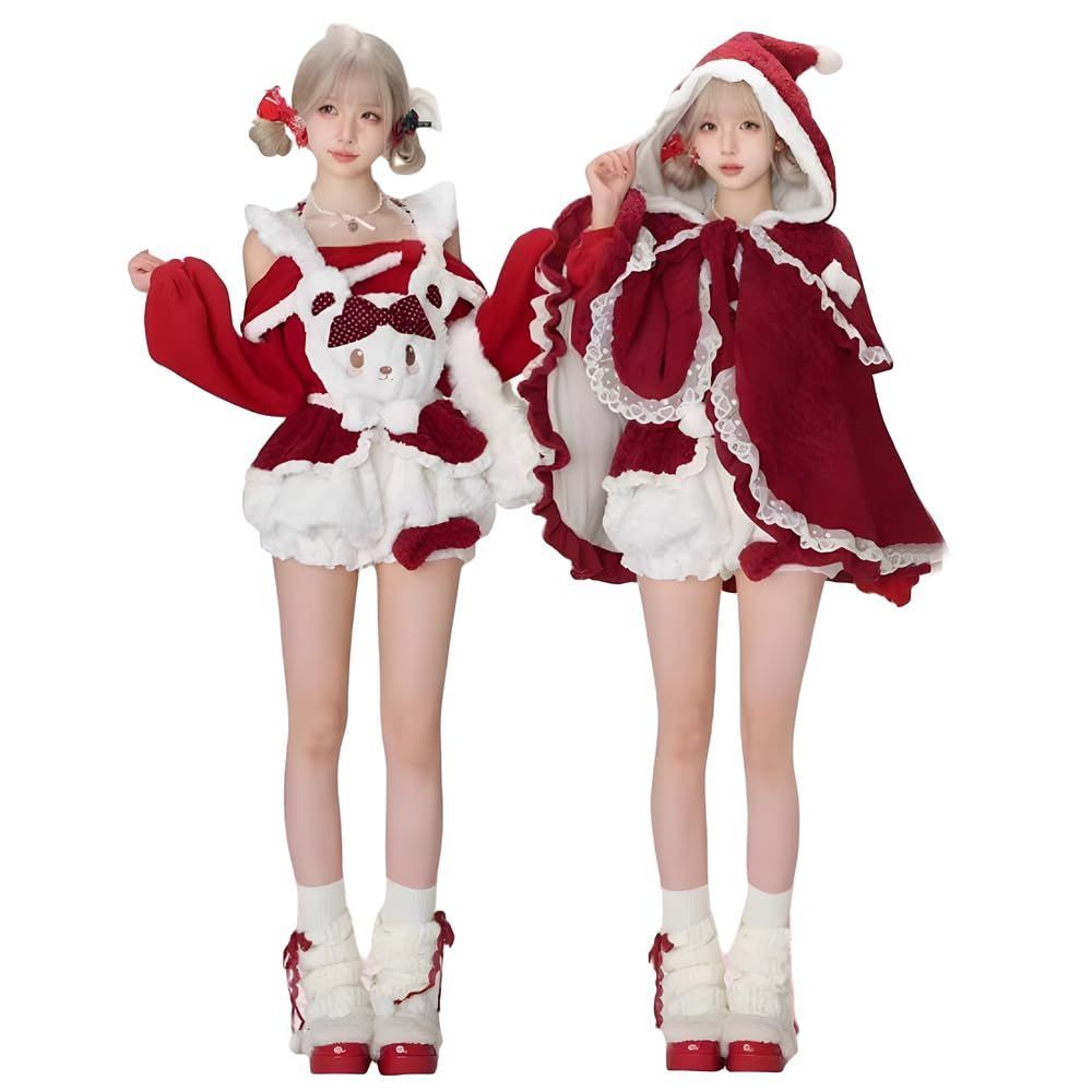 サンタ ワンピース ロリータ コスプレ レディース 大きいサイズ 洋服 サンタ衣装 仮装 コ