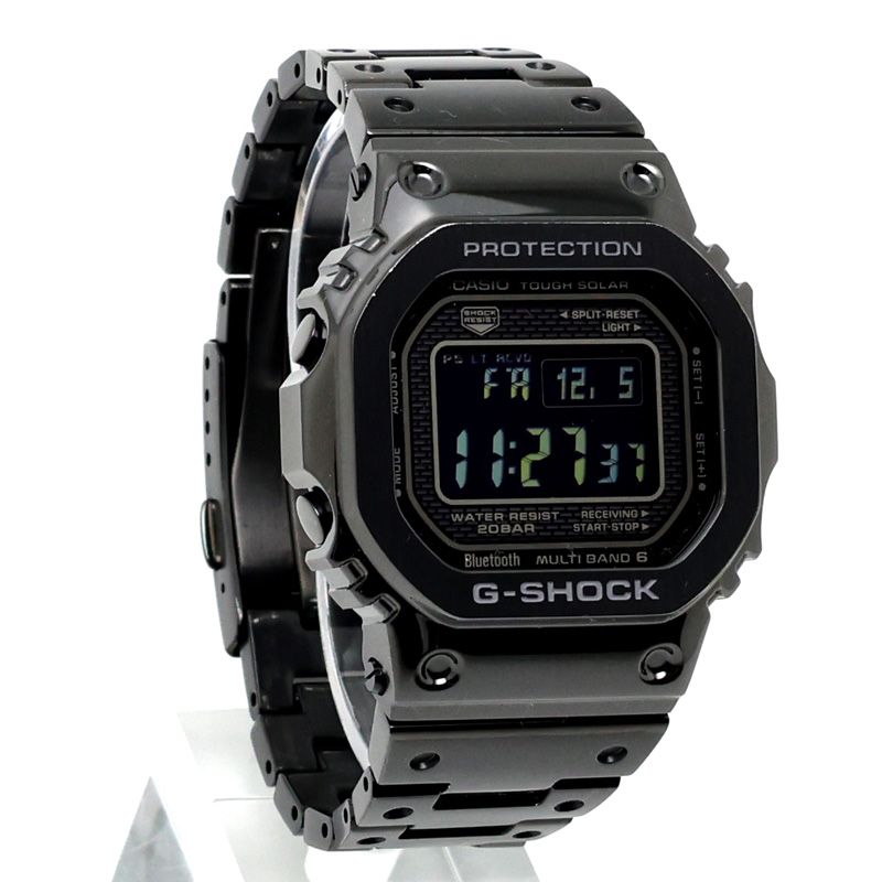 元住吉 カシオ CASIO G SHOCK フルメタル GMW B 5000 GD 1 JF ブラック ソーラー 電波 Bluetooth メンズ 腕時計 肌触り良好 ワイドパンツ