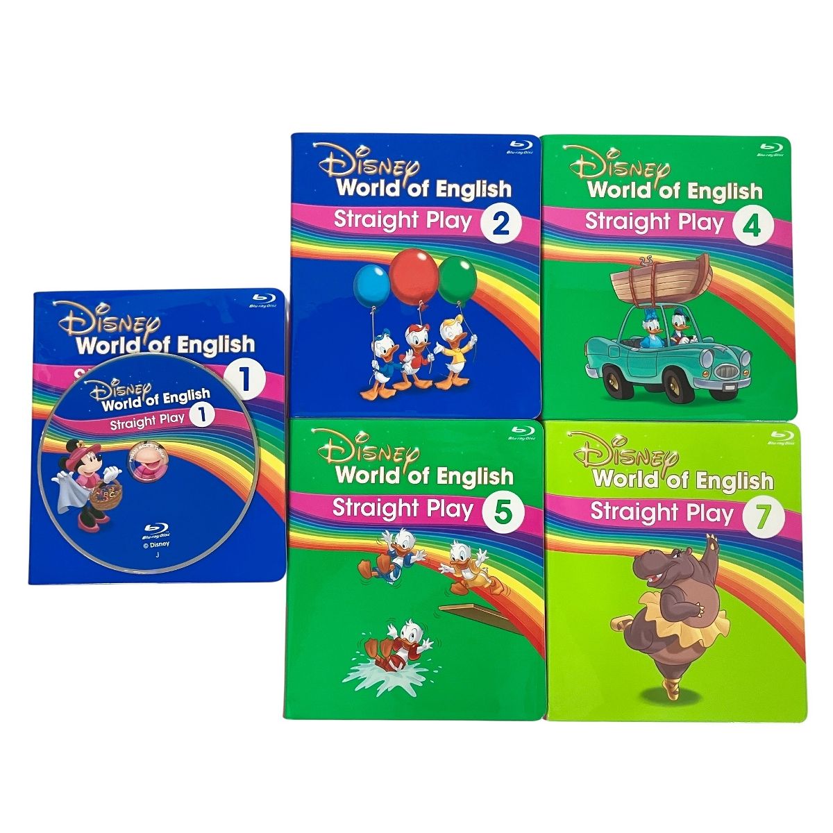 DWE ストレートプレイ Blu-ray版 2021年頃 3巻欠品 ディズニーワールド