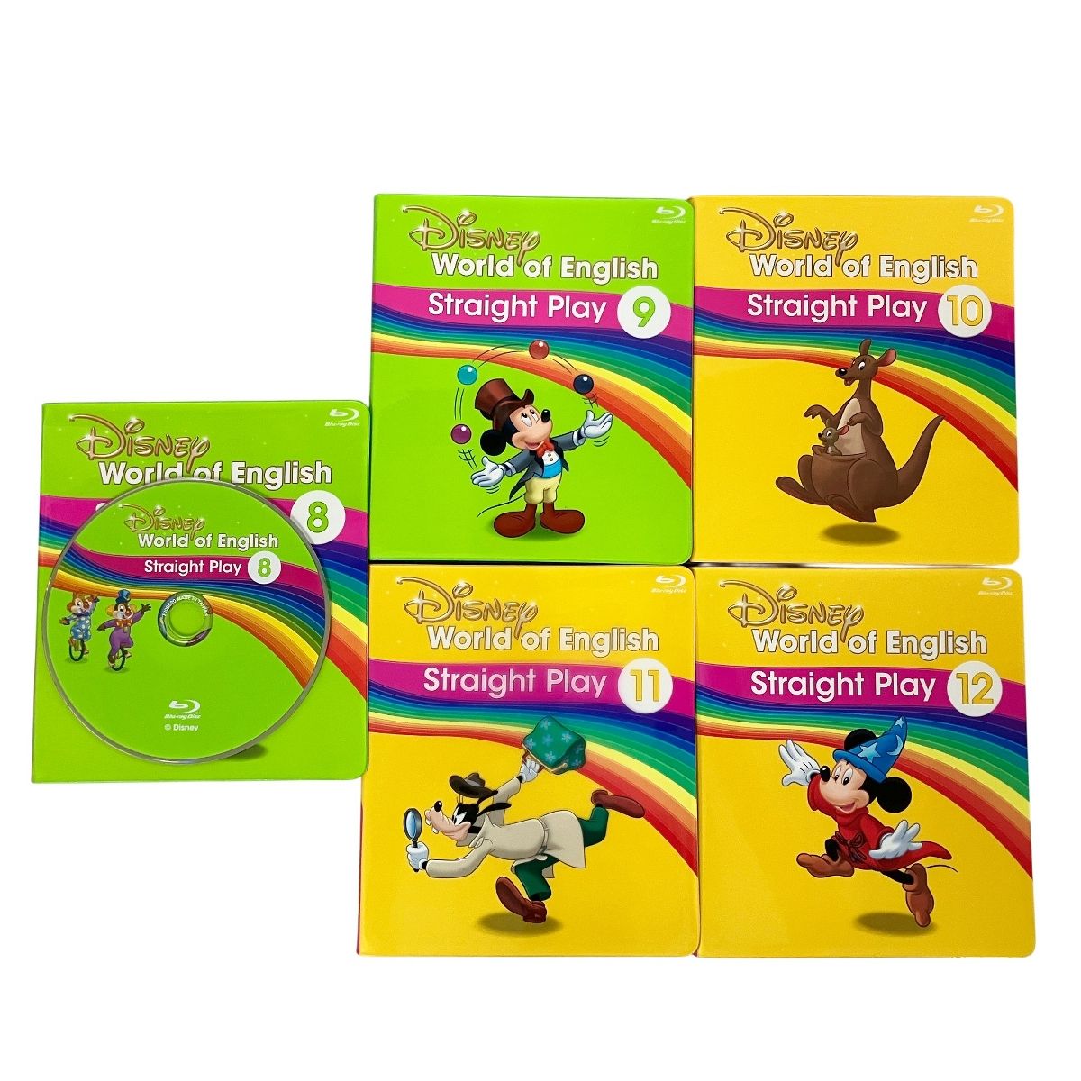 DWE ストレートプレイ Blu-ray版 2021年頃 3巻欠品 ディズニーワールド