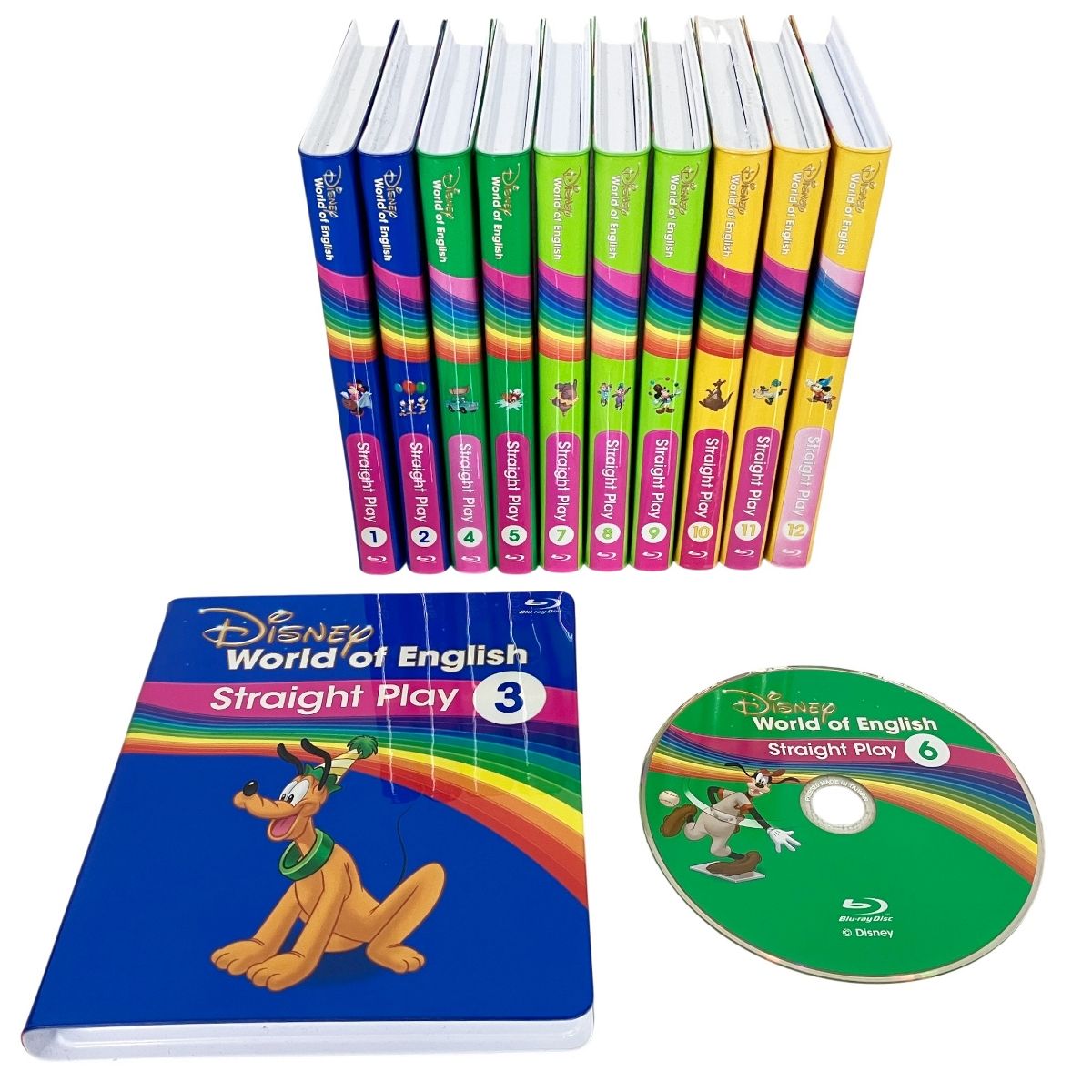 ディズニー　ワールドイングリッシュ　ストレートプレイ DWE ストレートプレイ Blu-ray版 2021年頃 3巻欠品 ディズニーワールド
