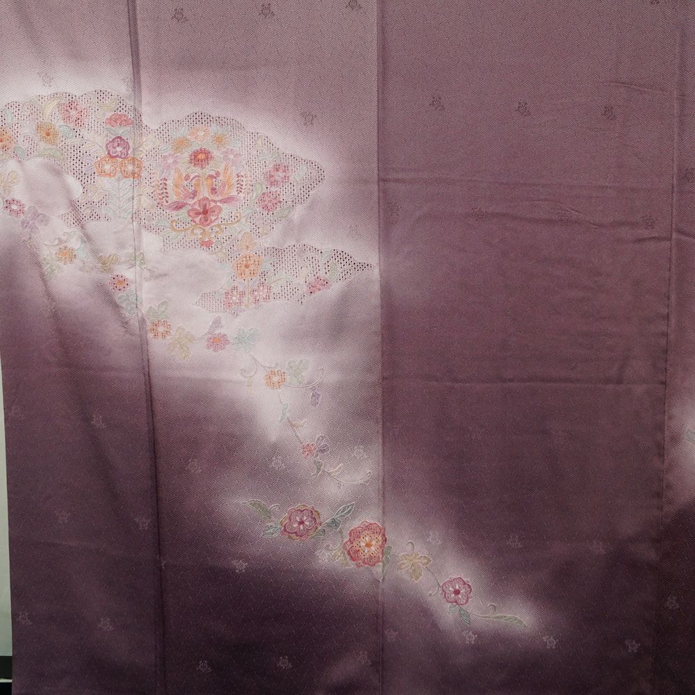 着物セット スワトウ刺繍 付下げ訪問着・袋帯 2点 セット 雲取に唐花