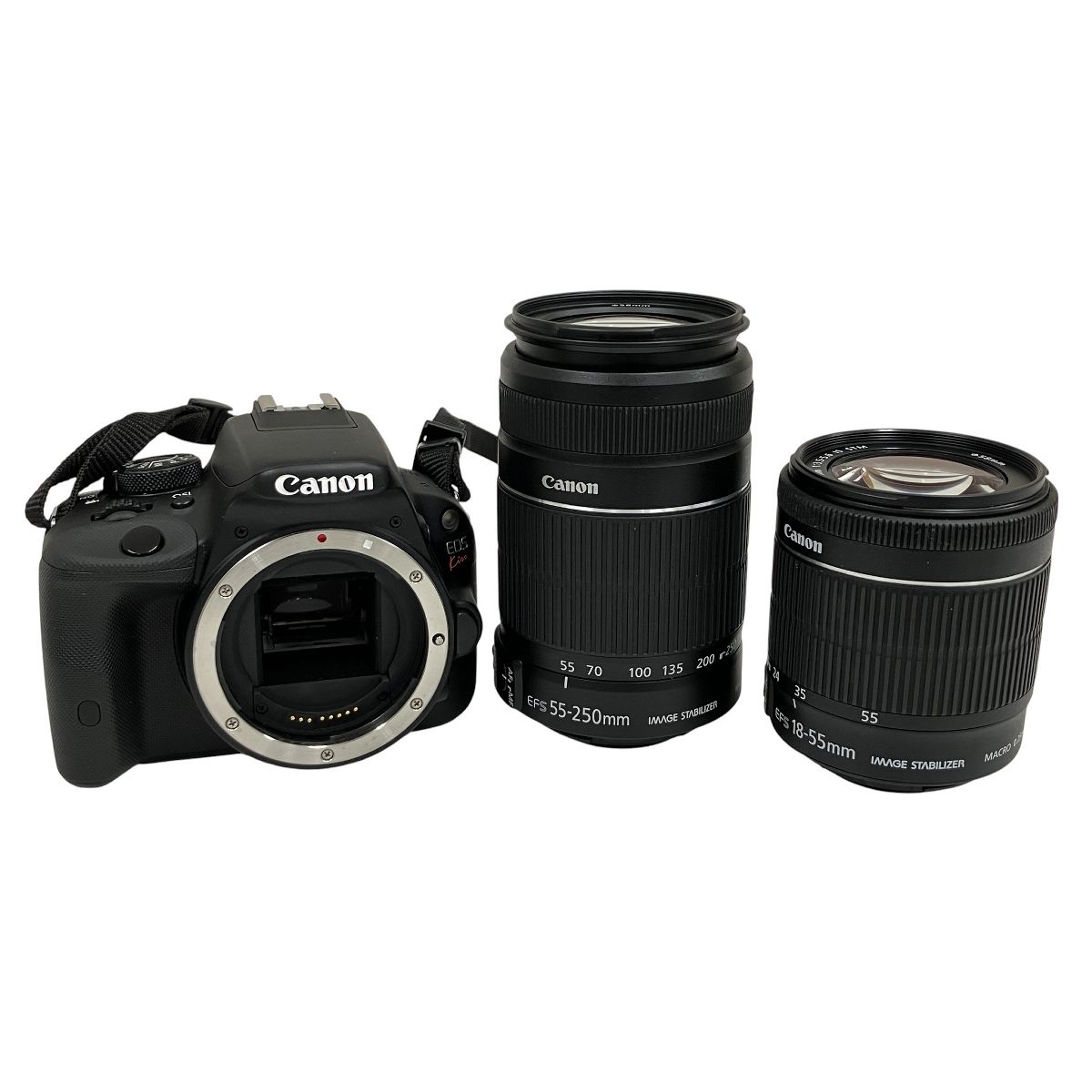 Canon EOS Kiss X 7 デジタル一眼レフ 18 55 mm F 3 5 6 IS STM 250 4 II ダブルレンズキット