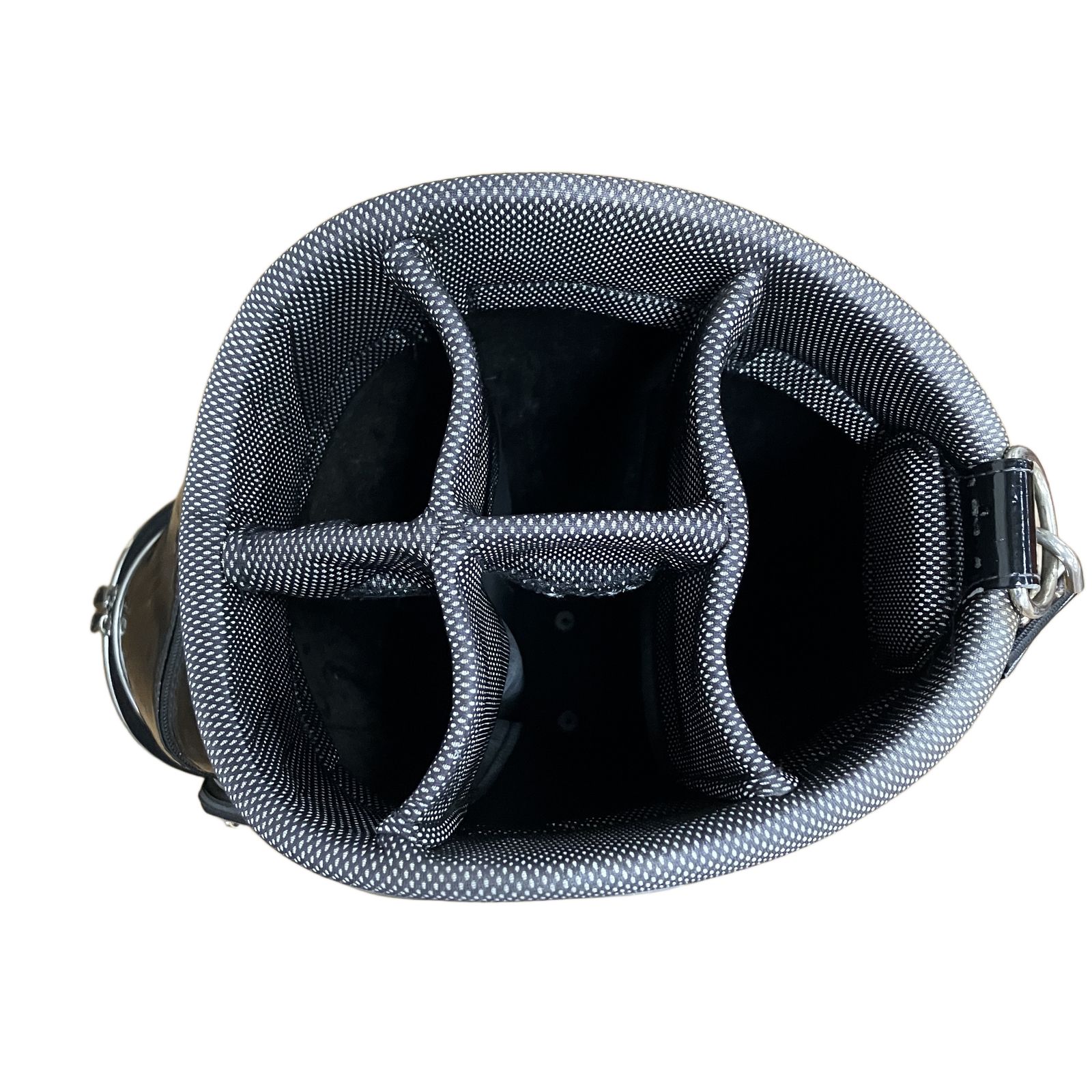 PUMA/プーマ ゴルフ キャディバッグ９型【ブラック】中古！ PUMA プーマ 720273104 キャディバッグ 9型 5分割 ブラック シルバー