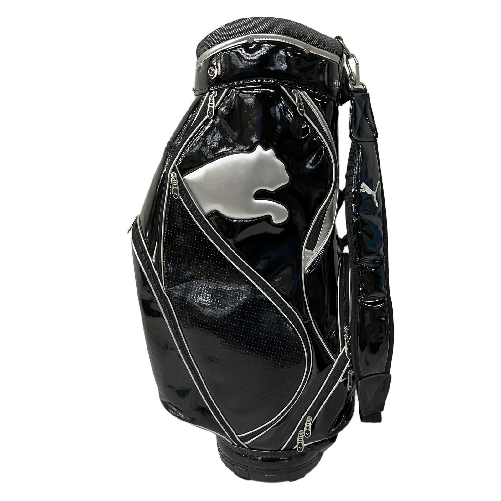 PUMA プーマ 720273104 キャディバッグ 9型 5分割 ブラック シルバー