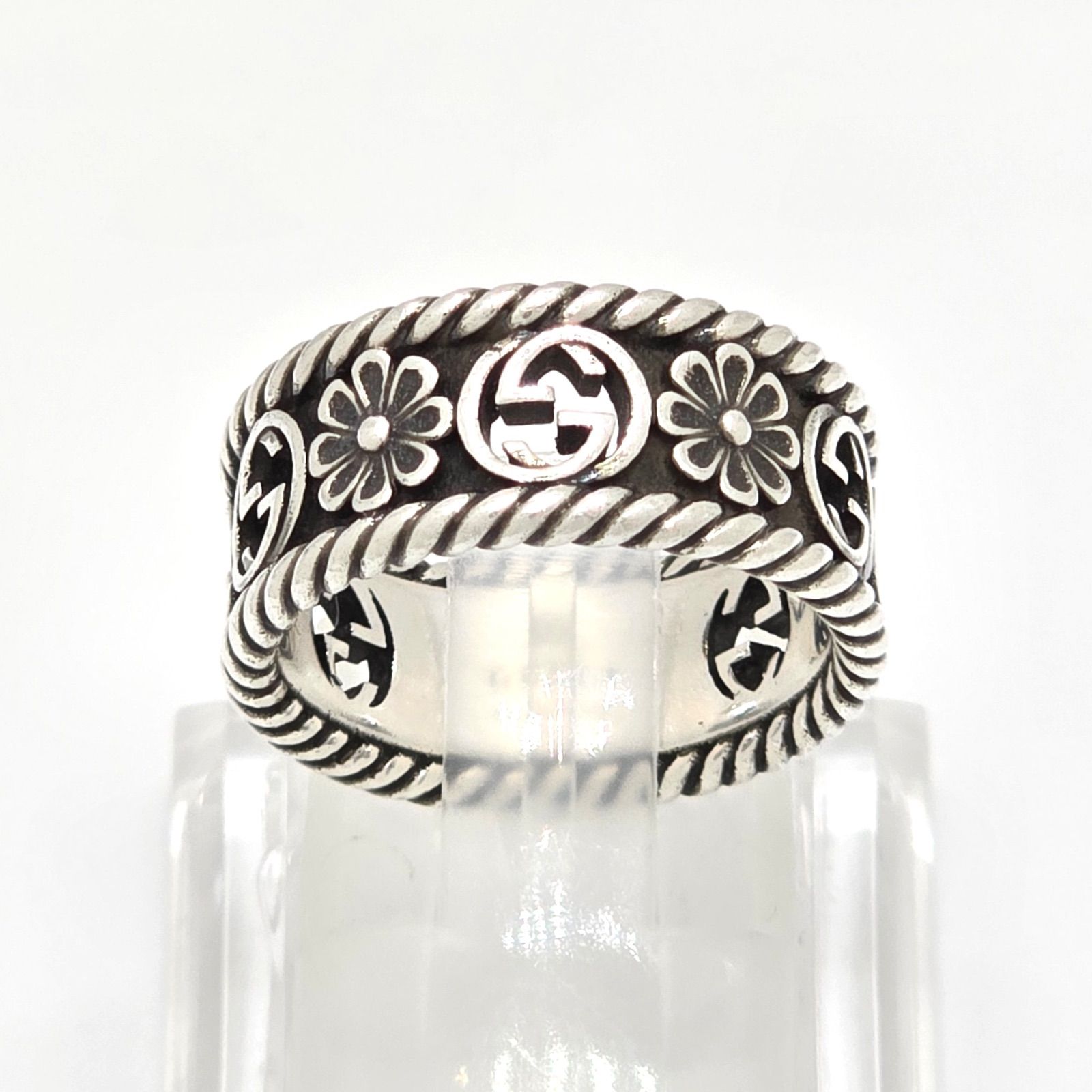 GUCCI グッチ 577263 インターロッキングG フラワー リング 12 約11号
