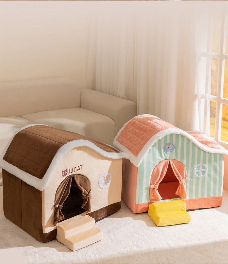 猫ベッドドーム型 キャットハウス かわいい Amazon JUI3N 猫 ハウス