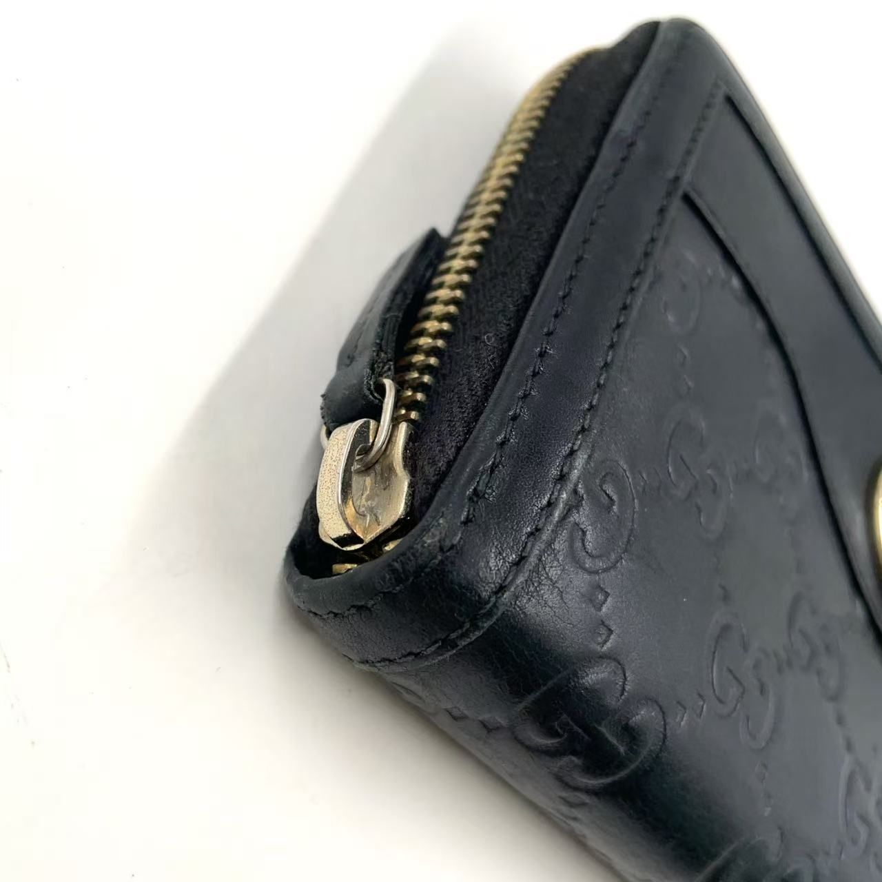 美品 グッチ スーキー ラウンドファスナー長財布 308012 箱付き GUCCI 