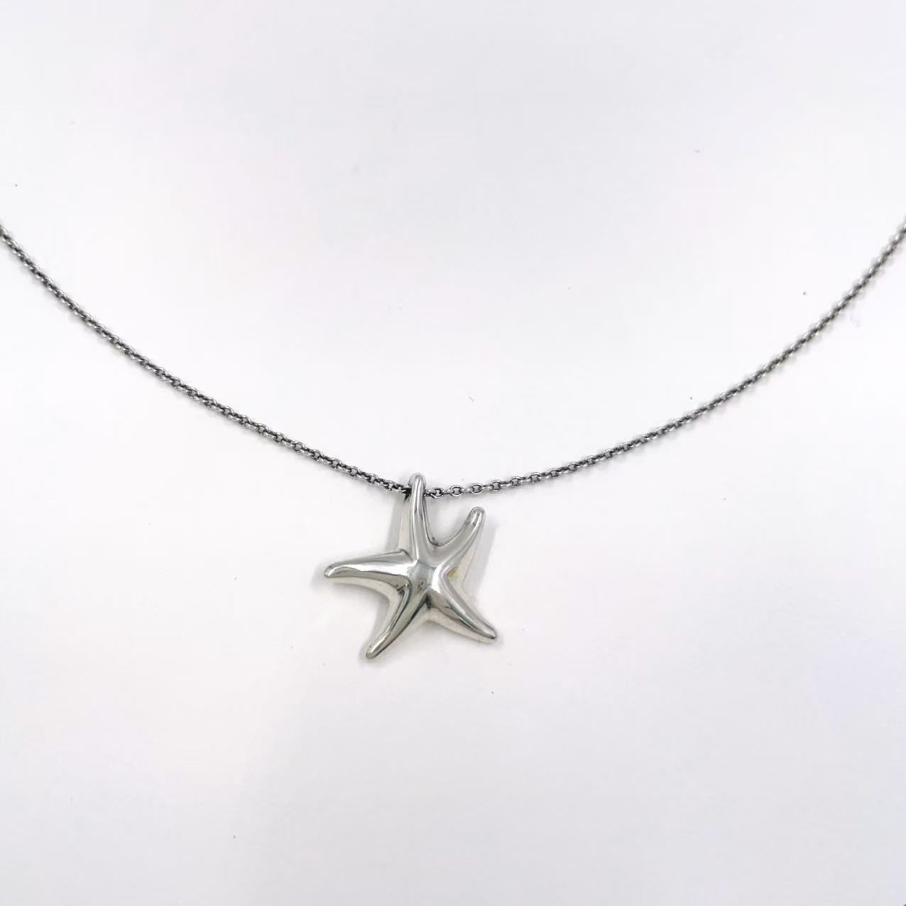 c777 美品 ティファニー スターフィッシュ ネックレス シルバー 925 星
