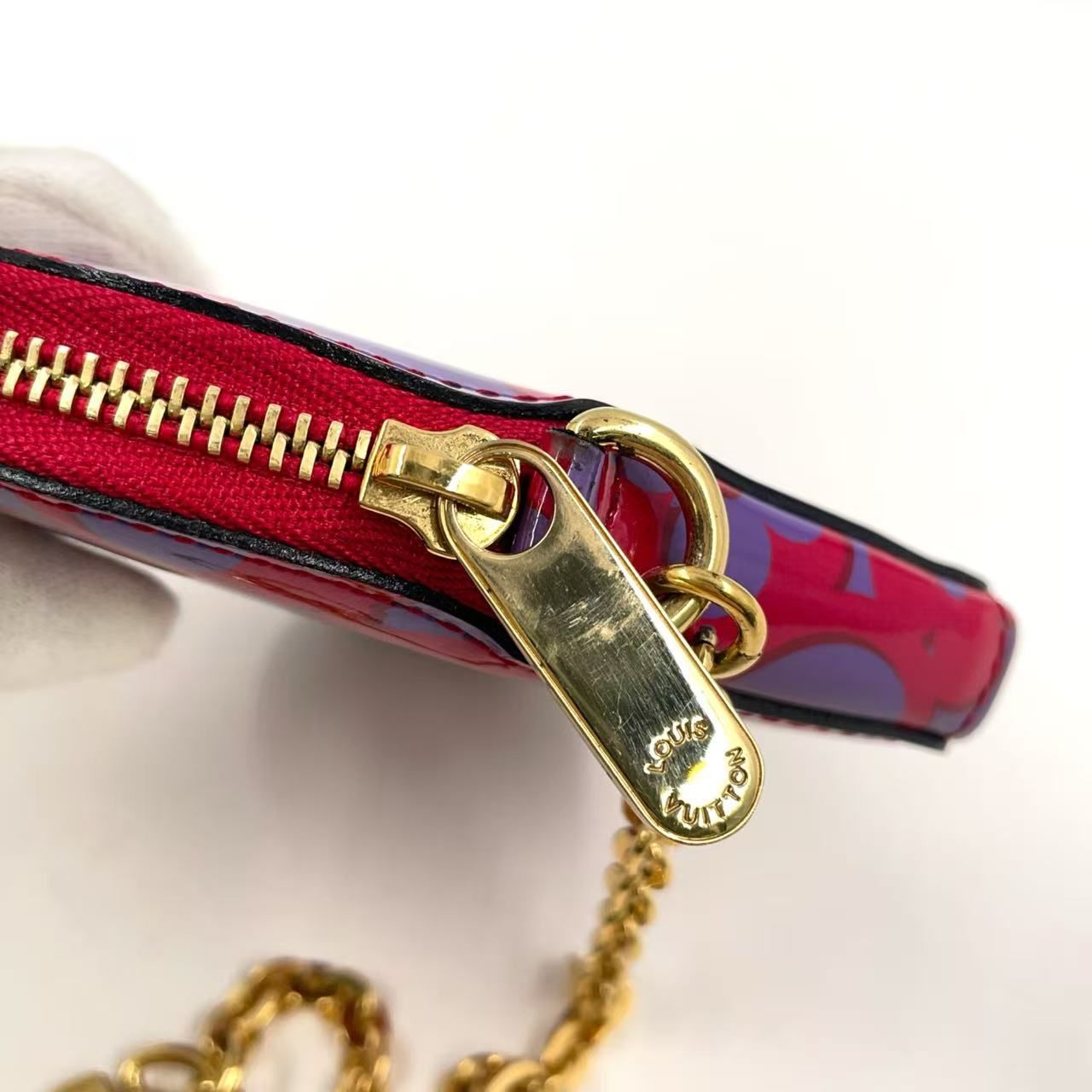 LOUIS VUITTON ポルト モネ クール スウィート モノグラム エナメル