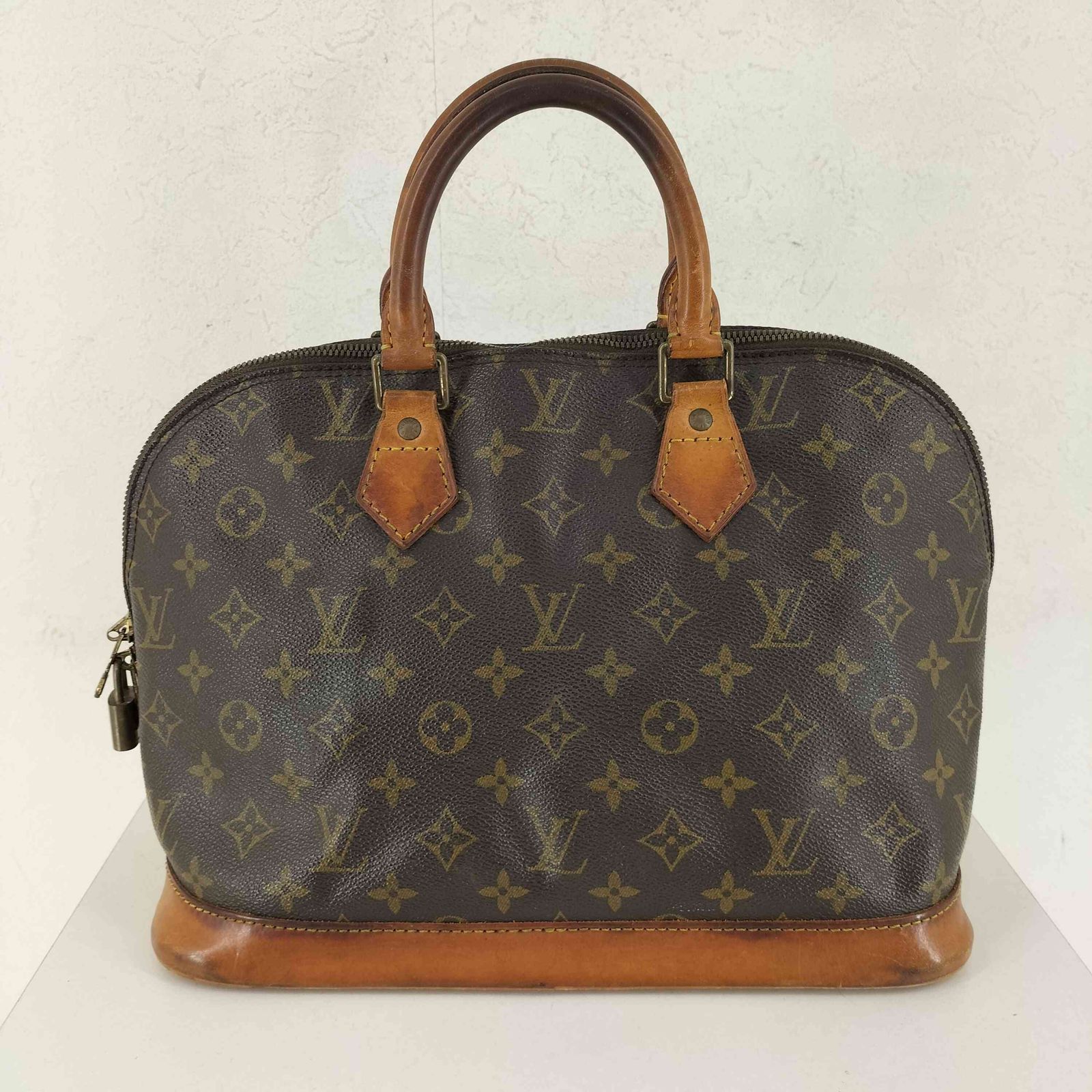 ルイヴィトン LOUIS VUITTON モノグラム アルマ ハンドバッグ 南京錠