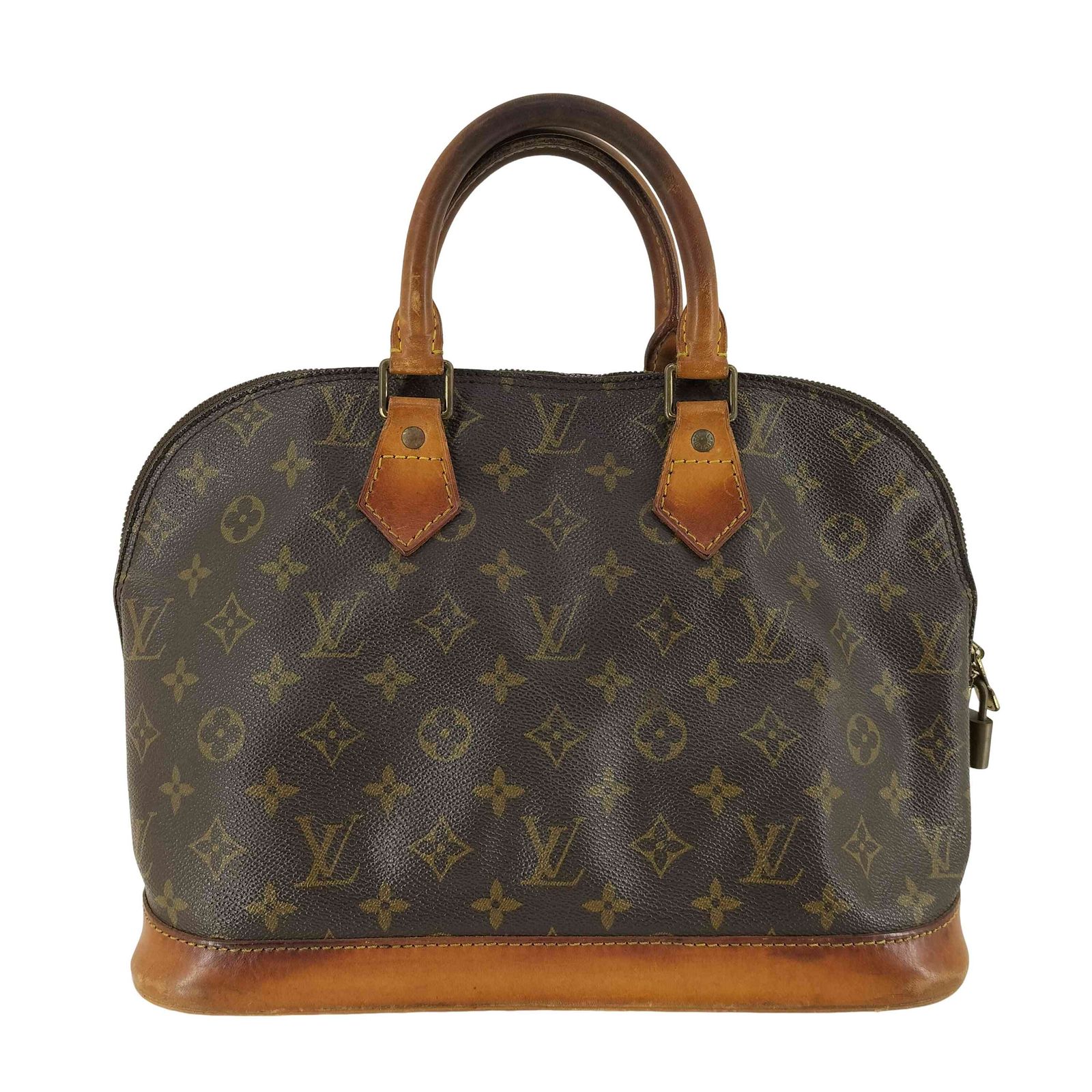 ルイヴィトン LOUIS VUITTON モノグラム アルマ ハンドバッグ 南京錠