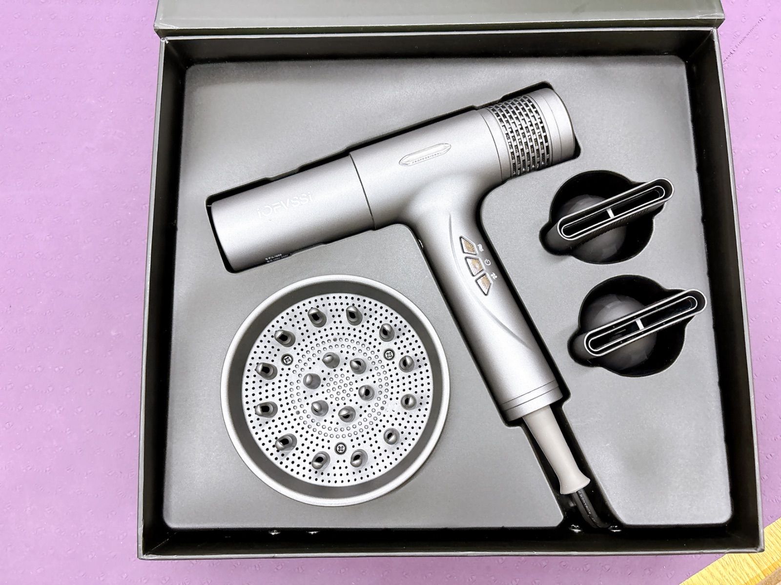 IOFVSSIドライヤー 速乾 大風量 ヘアドライヤー 高濃度マイナスイオン