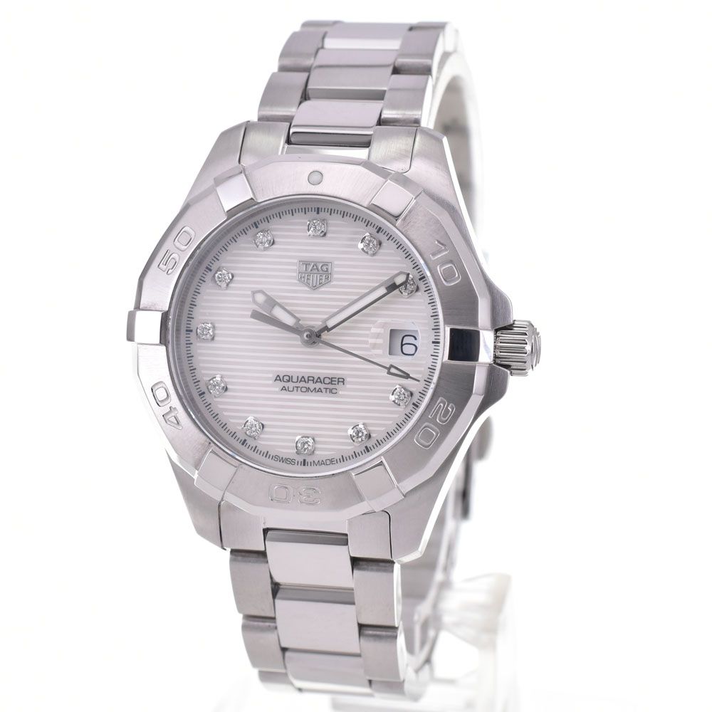 タグホイヤー TAG HEUER WBD 2313.BA 0740 アクアレーサー 11 P ダイヤモンド 自動巻き レディース 箱 保証書付き B 144148