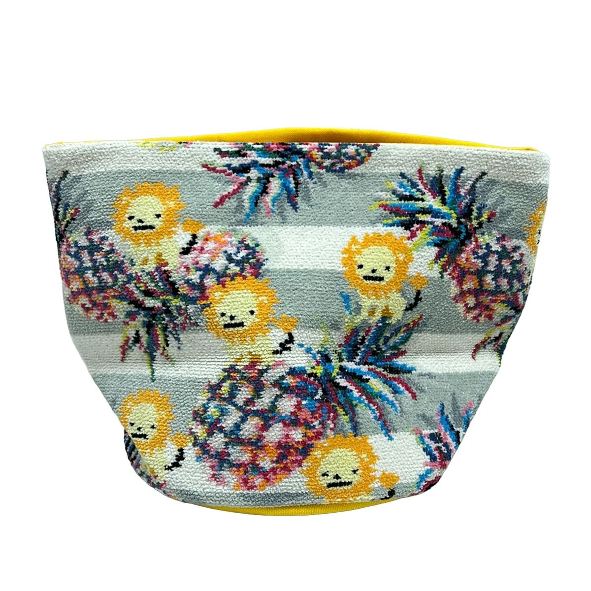 FEILER フェイラー 小物入れ ライトグレー 白 マルチ BARNEYS NEWYORKコラボ ライオン パイナップル柄