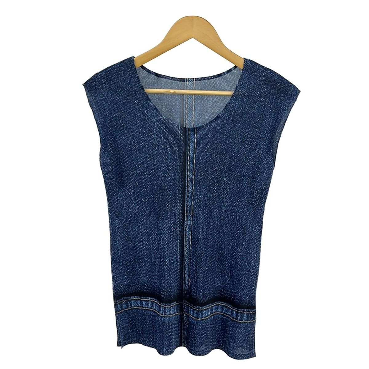 PLEATS PLEASE プリーツプリーズ 半袖カットソー サイズ3 L レディース ネイビー ブルー マルチ プリーツ