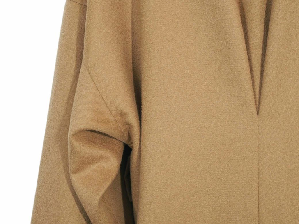 ロエベ LOEWE コート ウール カシミヤ ラップコート アウター キャメル