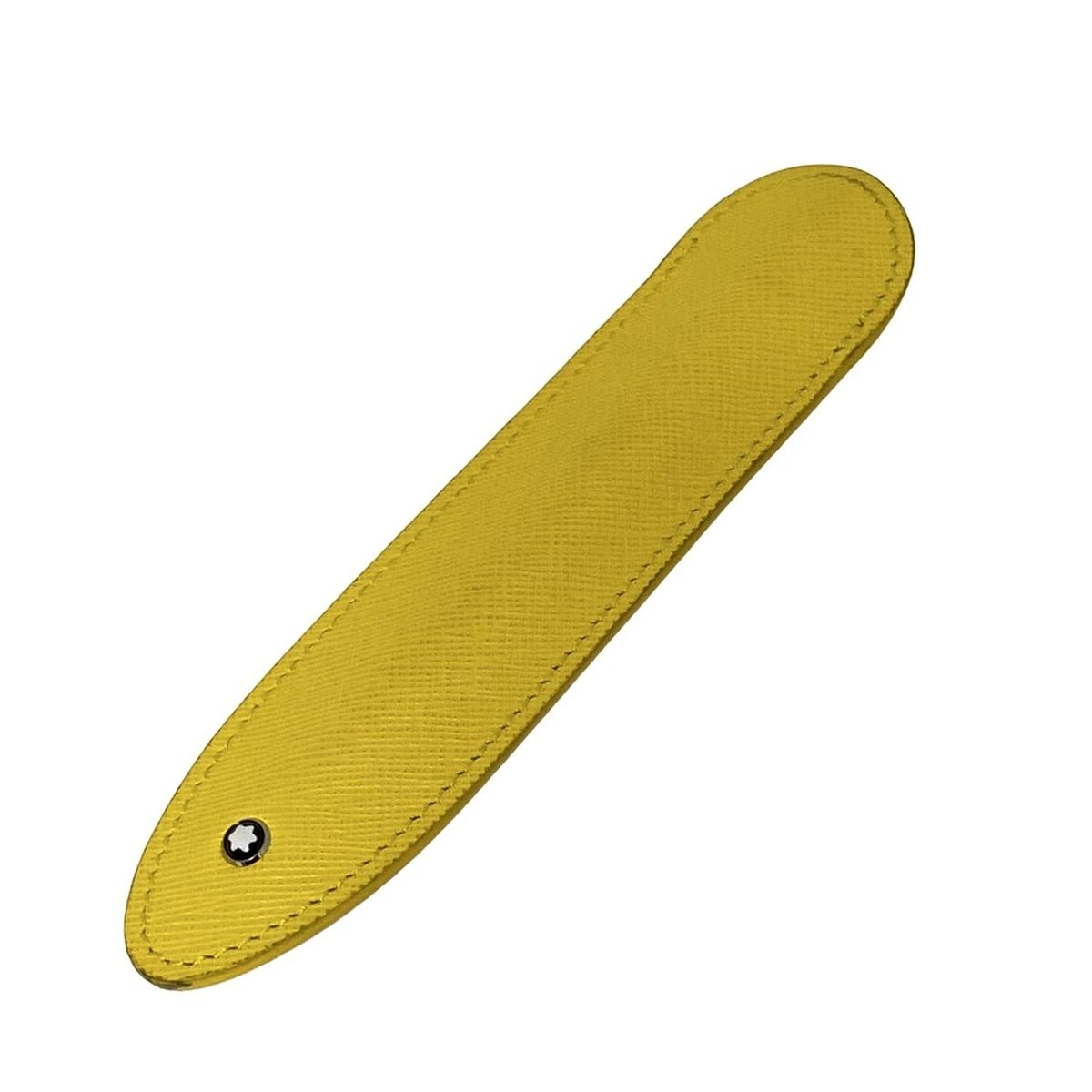 MONTBLANC モンブラン 小物 サルトリアル イエロー ペンスリーブ レザー