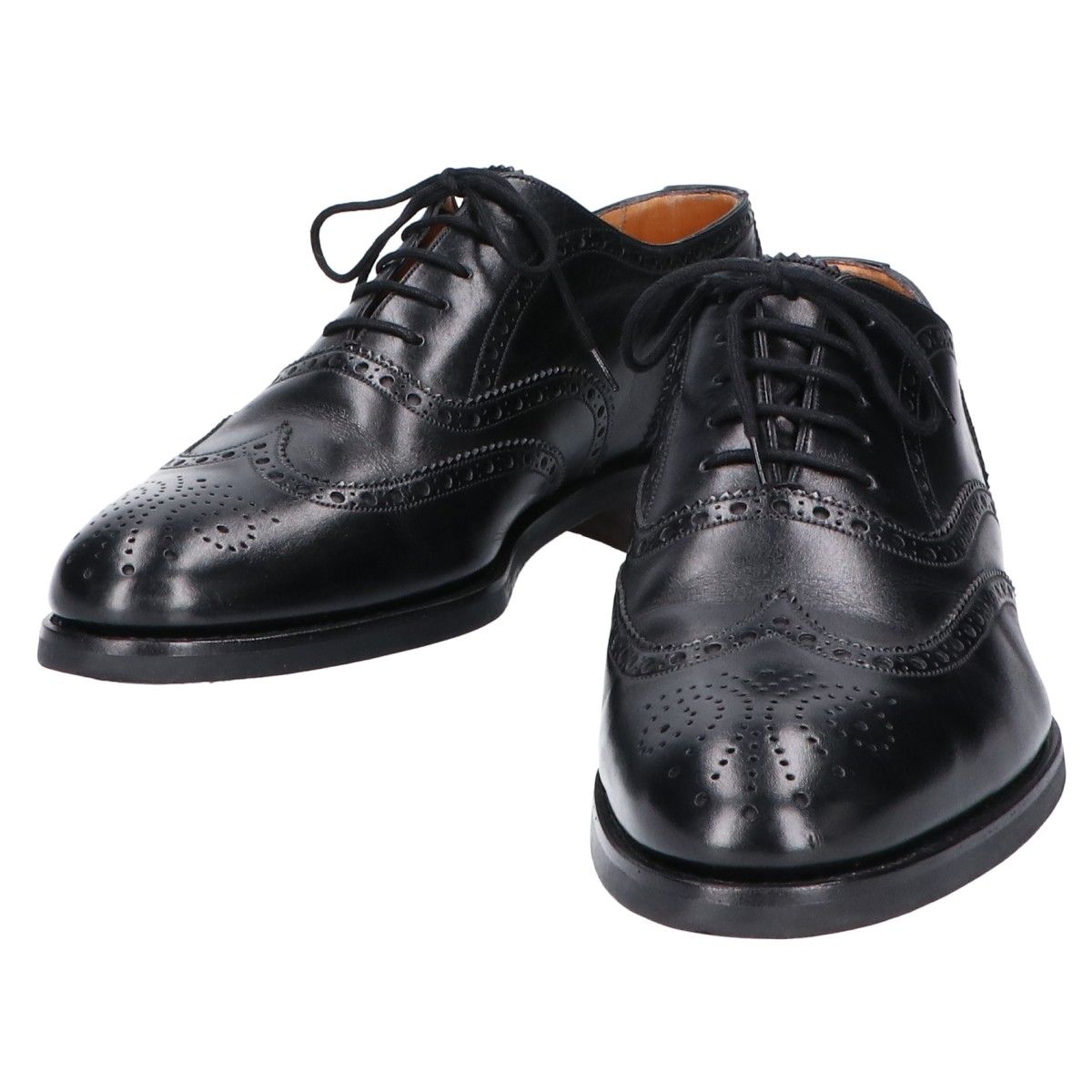 YANKO ヤンコ 104634 フルブローブ ウィングチップ レザー 7 1/2