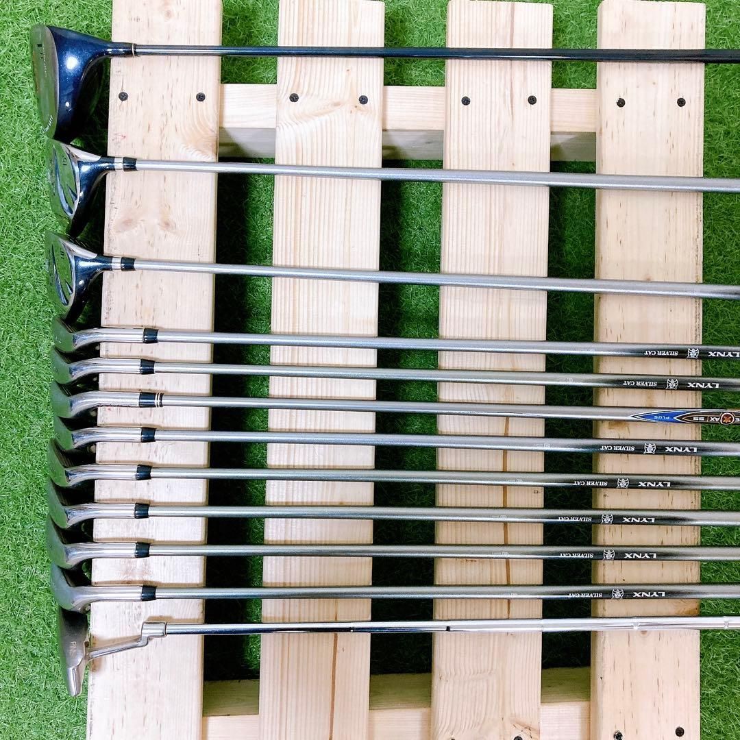 N1.初心者オススメ ゴルフクラブ メンズセット 右利き 12本 FLEX S