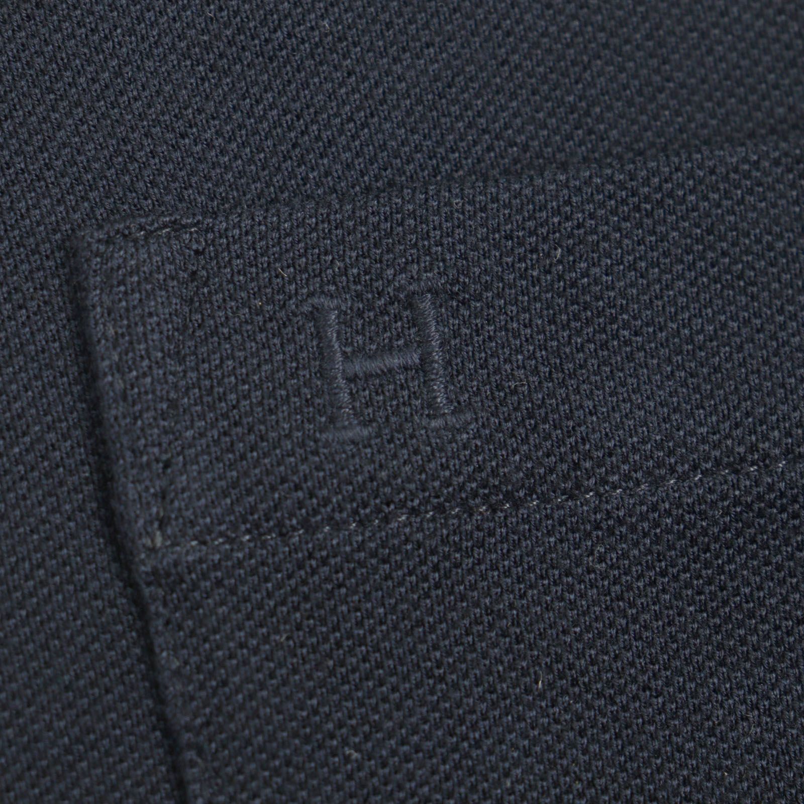 美品▼HERMES エルメス 20SS 01-5777 コットン100% Hロゴ刺繍 ショートスリーブ 半袖ポロシャツ ネイビー L フランス製 正規品 メンズ 美品▽HERMES エルメス 20SS 01-5777 コットン100% Hロゴ刺繍 ショート