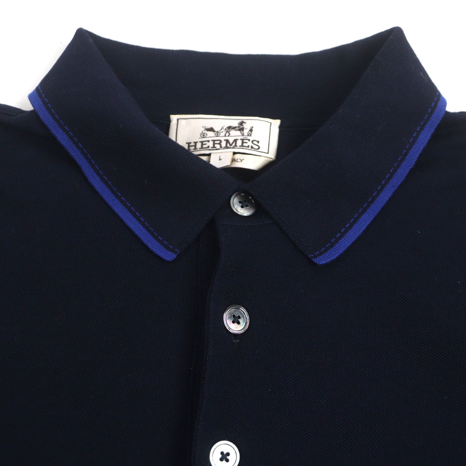 美品▽HERMES エルメス 20SS 01-5777 コットン100% Hロゴ刺繍 ショート